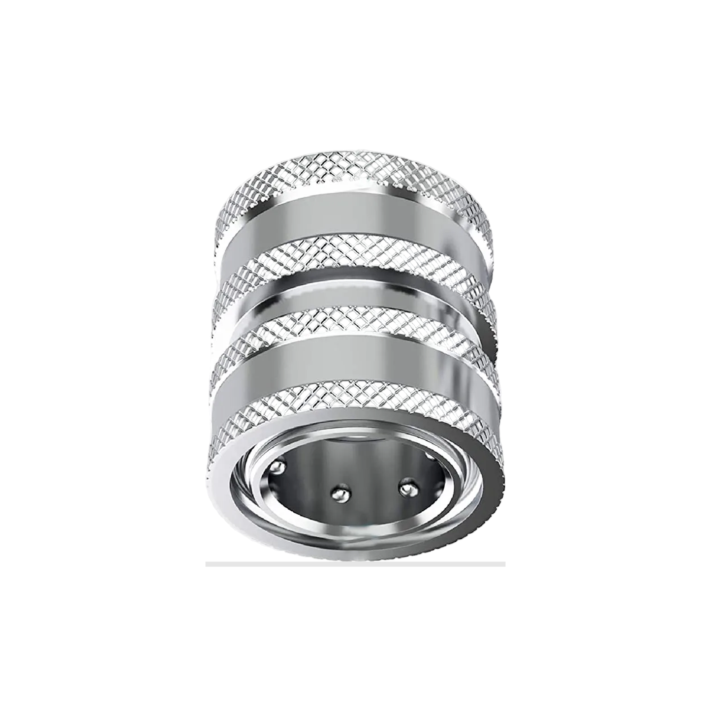 Stainless Steel 3/4-Inch Garden Hose Quick-Connect Coupler