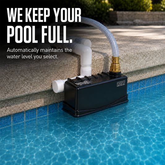 Staypoollizer automatic pool water leveler maintaining the selected pool water level