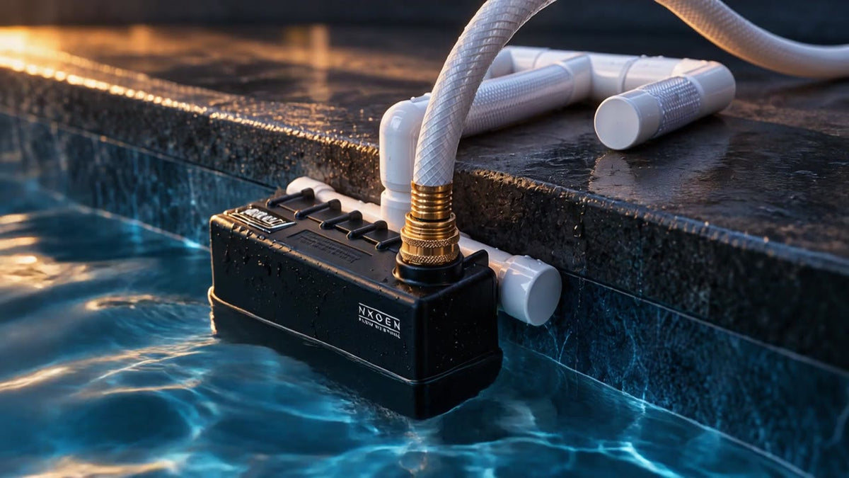 Brass Swivel NXGEN film preview beside a swimming pool