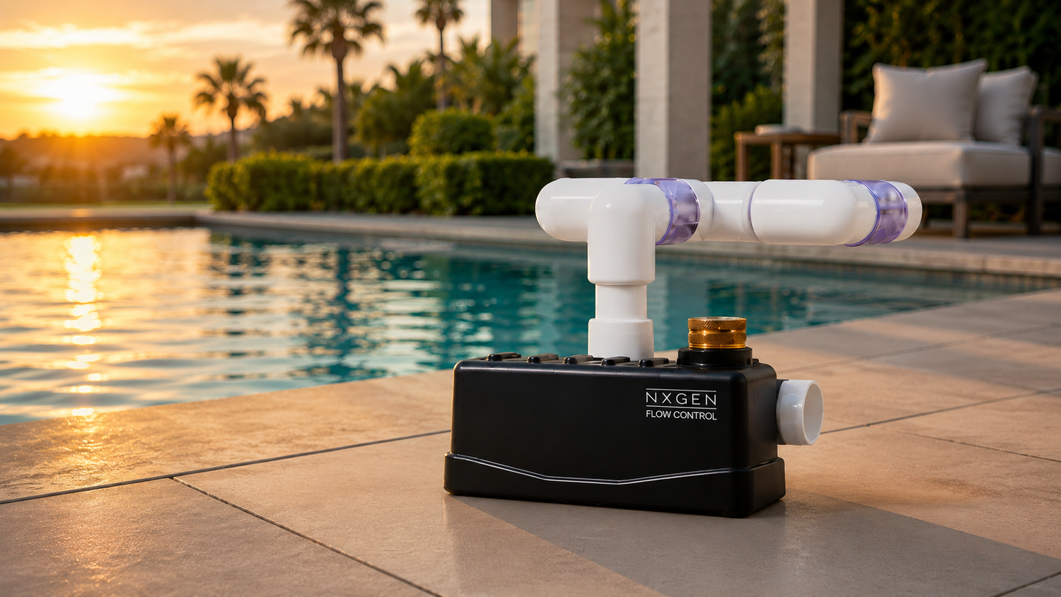 Staypoollizer NXGEN Flow Control stainless steel automatic pool water leveler technology