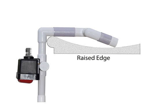 Raised-edge coping